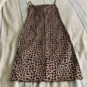 Cheetah midi dress